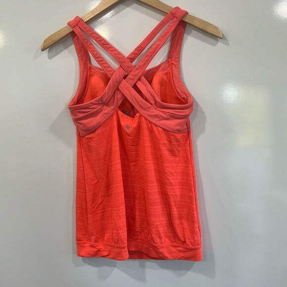 Athleta Womens Crunch And Punch Athletic Workout Tank Top Ember Orange Sz Small - Picture 5 of 6
